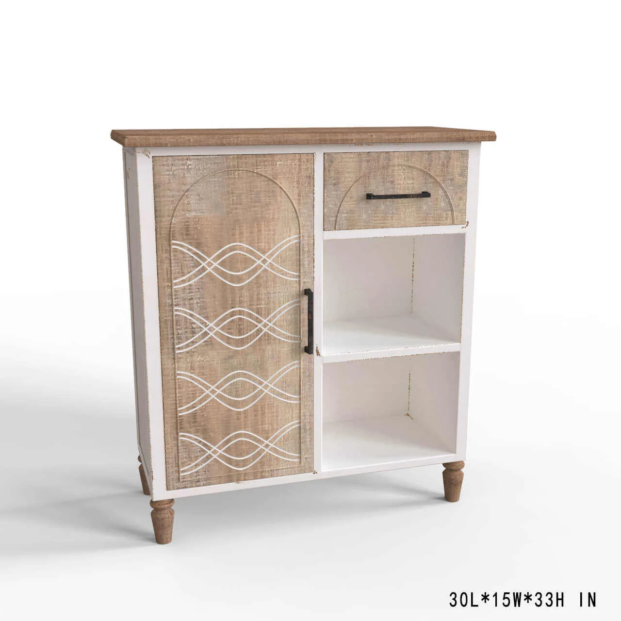 corner of stairs Wooden storage cabinet