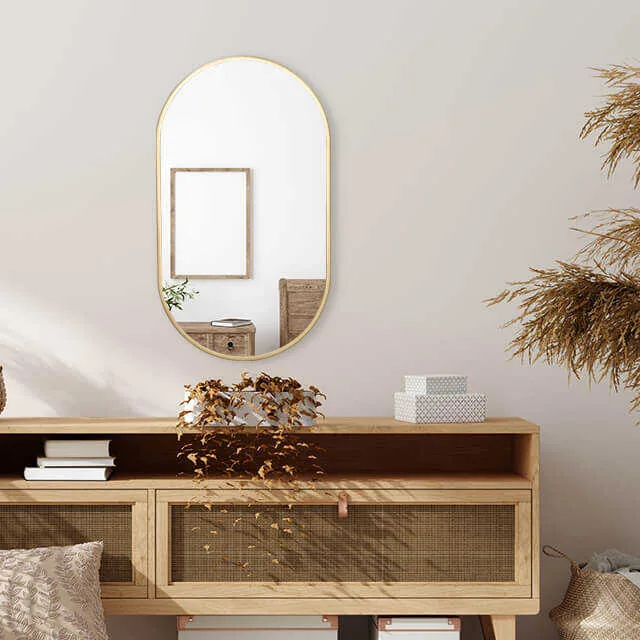 decorative irregular wall mirror