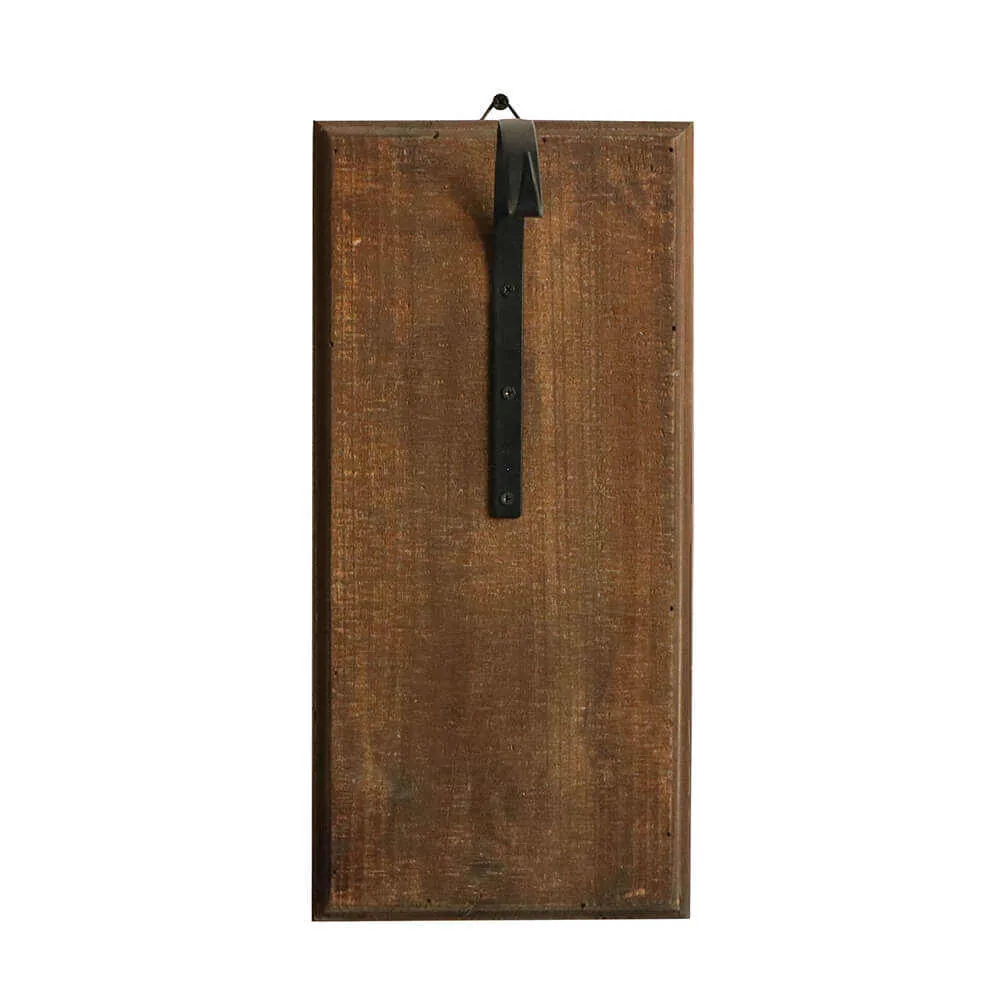 home decorative metal & wood wall candle holder