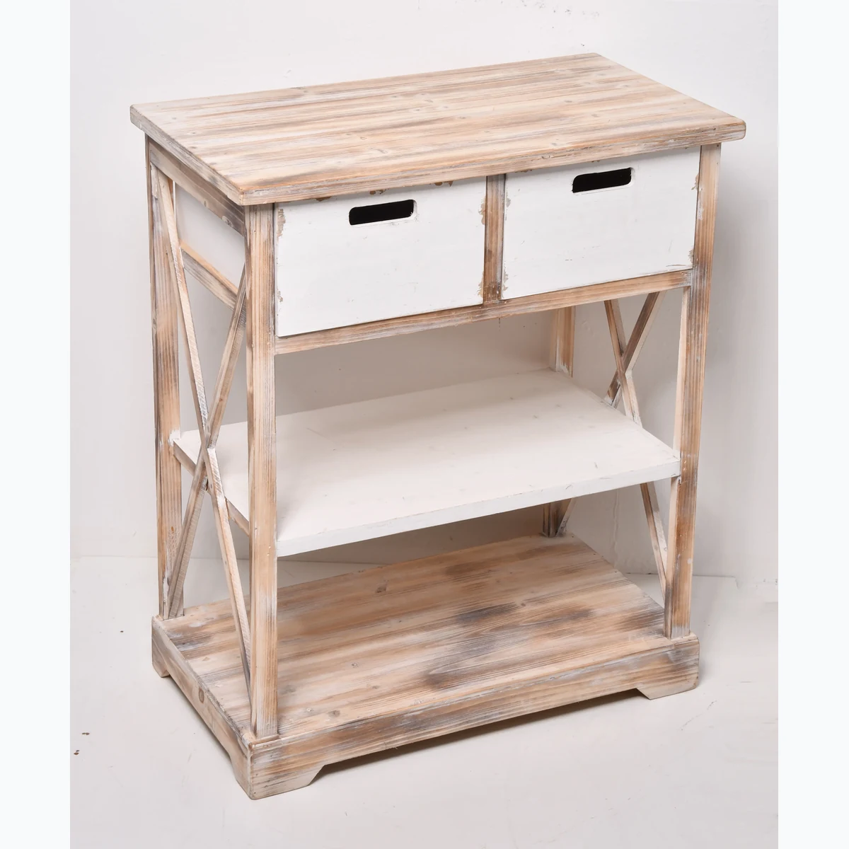 Farmhouse Solid Wood Console Side Accent Table