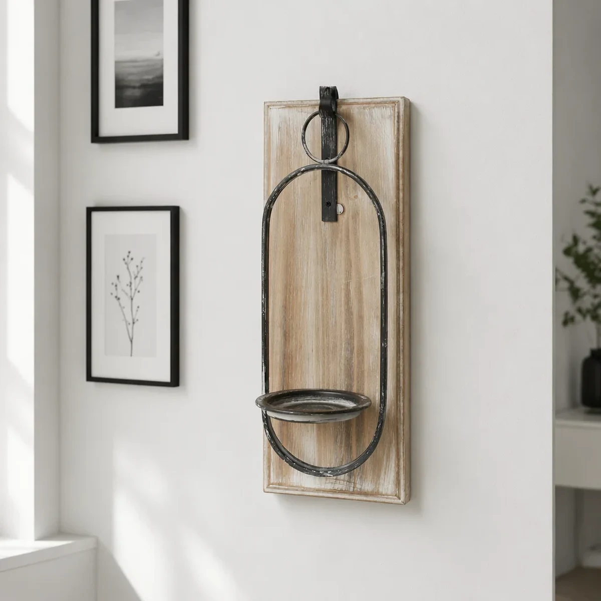 Farmhouse Metal Sconce Home Accent