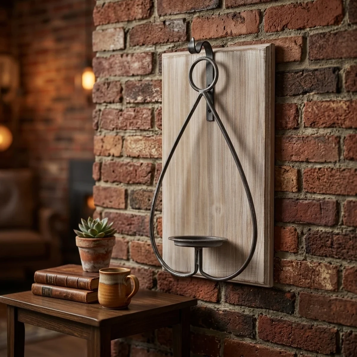 Farmhouse Solid Wood Sconce Home Accent