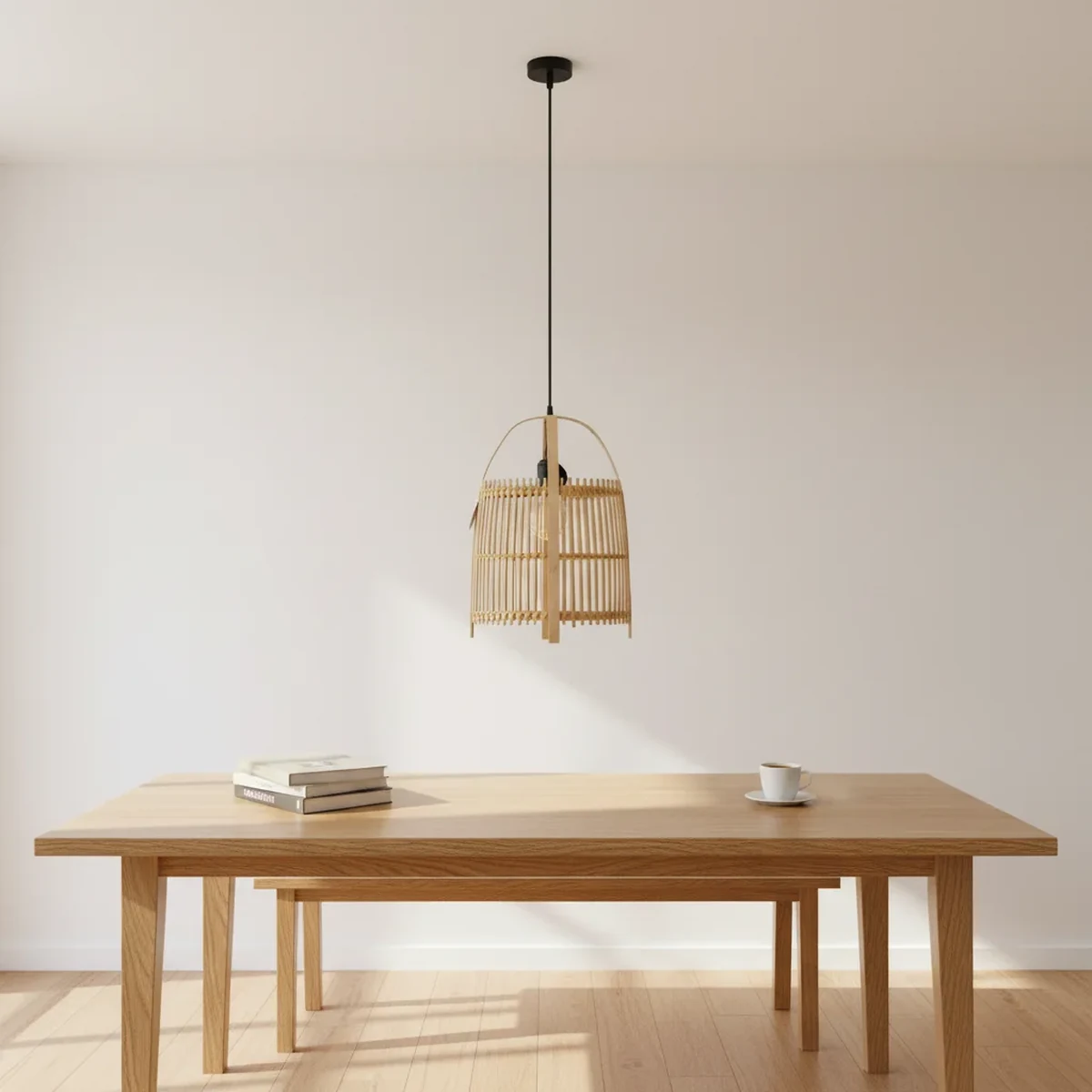 Boho Rattan Woven Pendant Home Accent