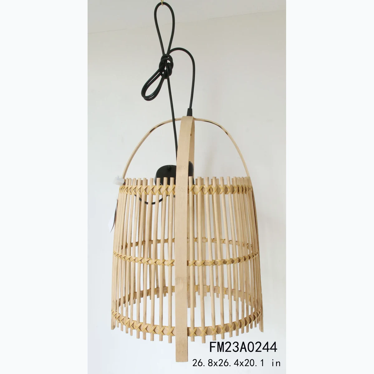 Boho Rattan Woven Pendant Home Accent