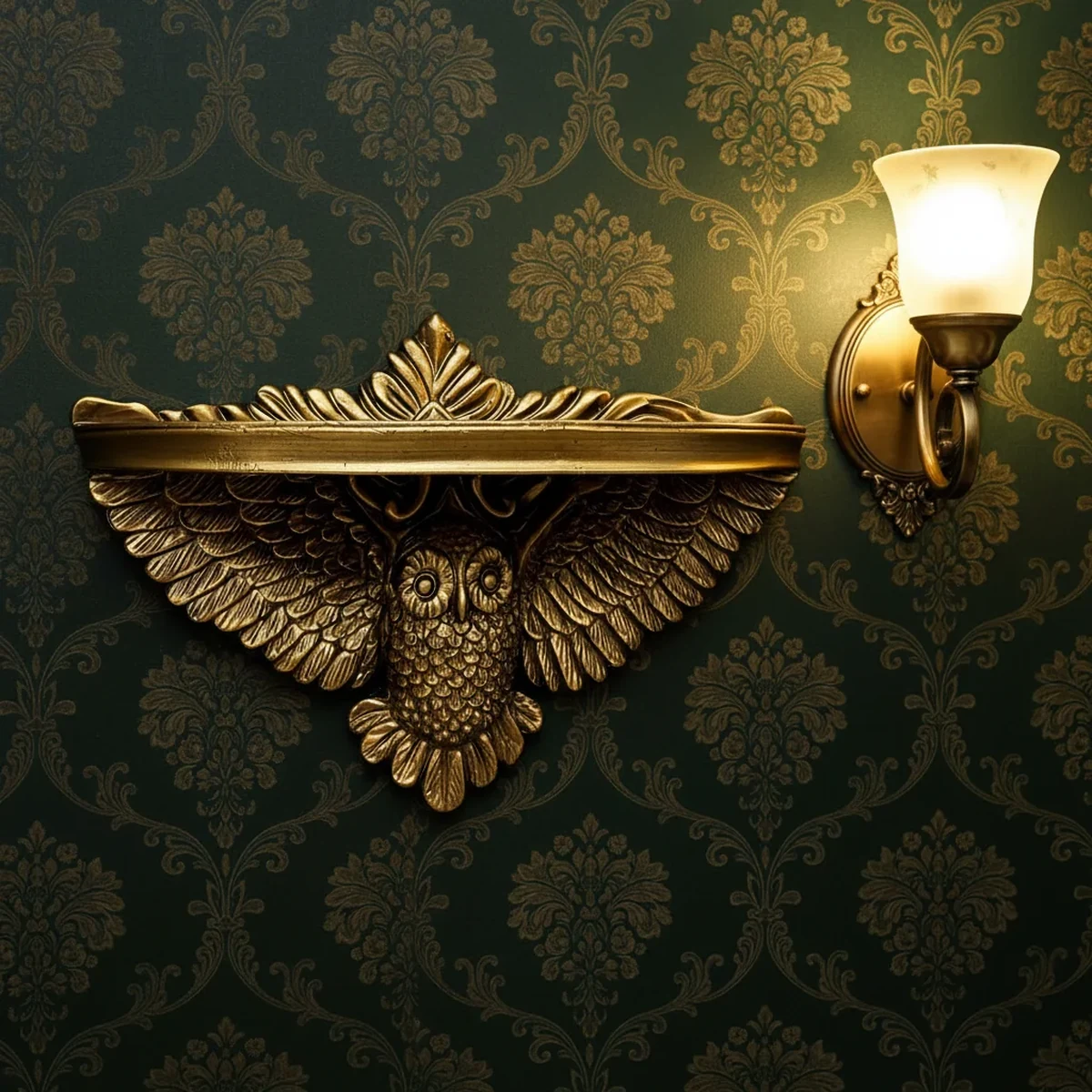 Vintage Resin Floating Wall Shelf