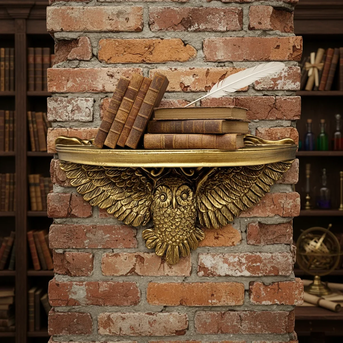 Vintage Resin Floating Wall Shelf