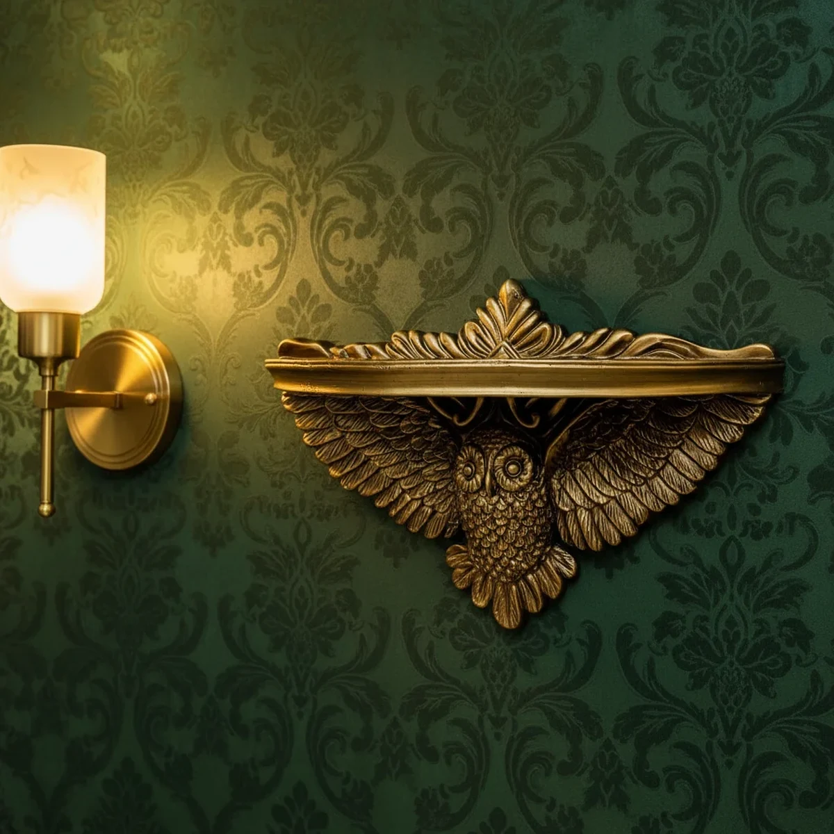 Vintage Resin Floating Wall Shelf