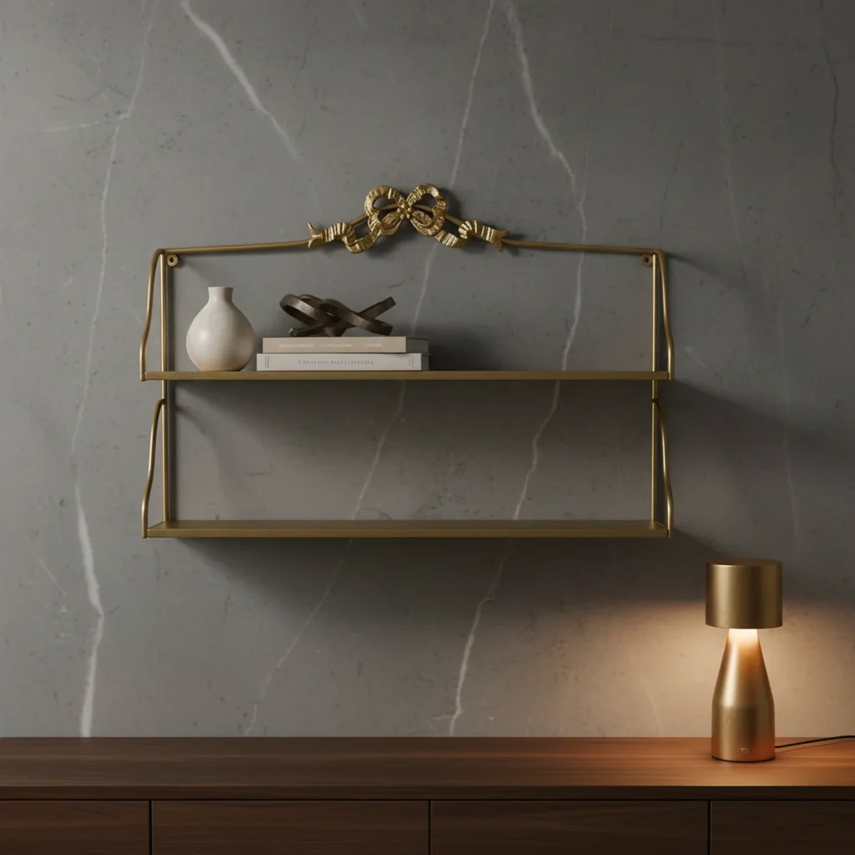 Modern Metal Floating Wall Shelf