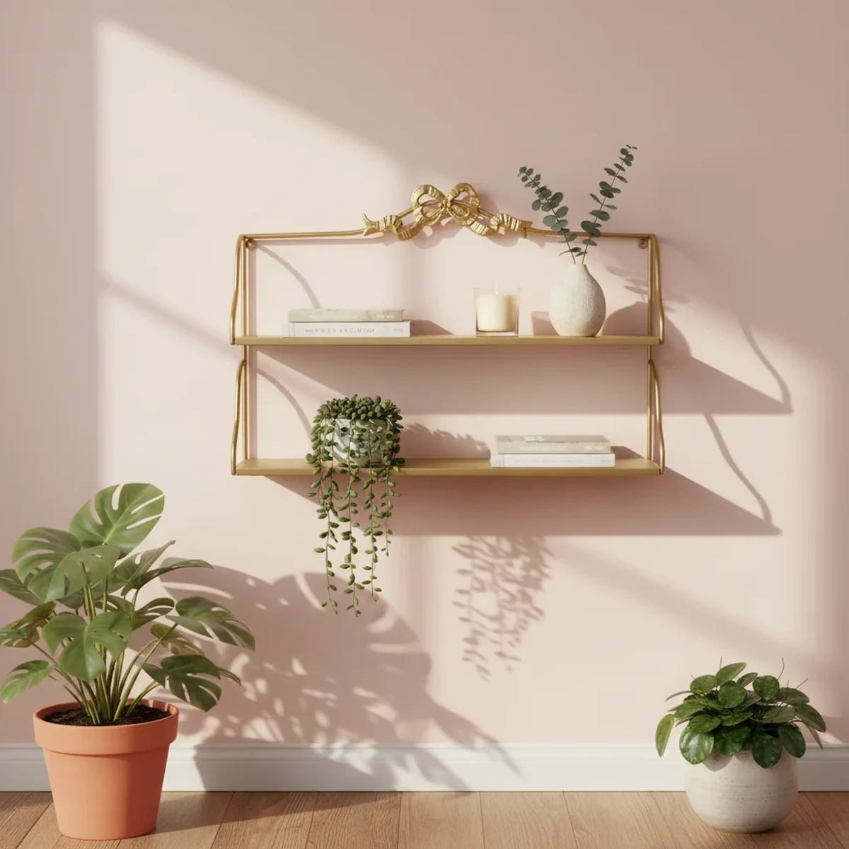 Modern Metal Floating Wall Shelf