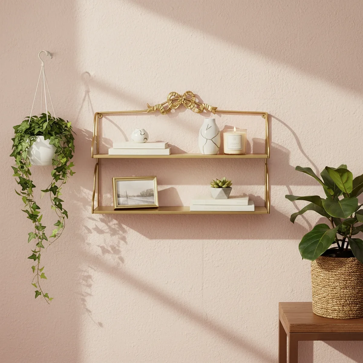 Modern Metal Floating Wall Shelf