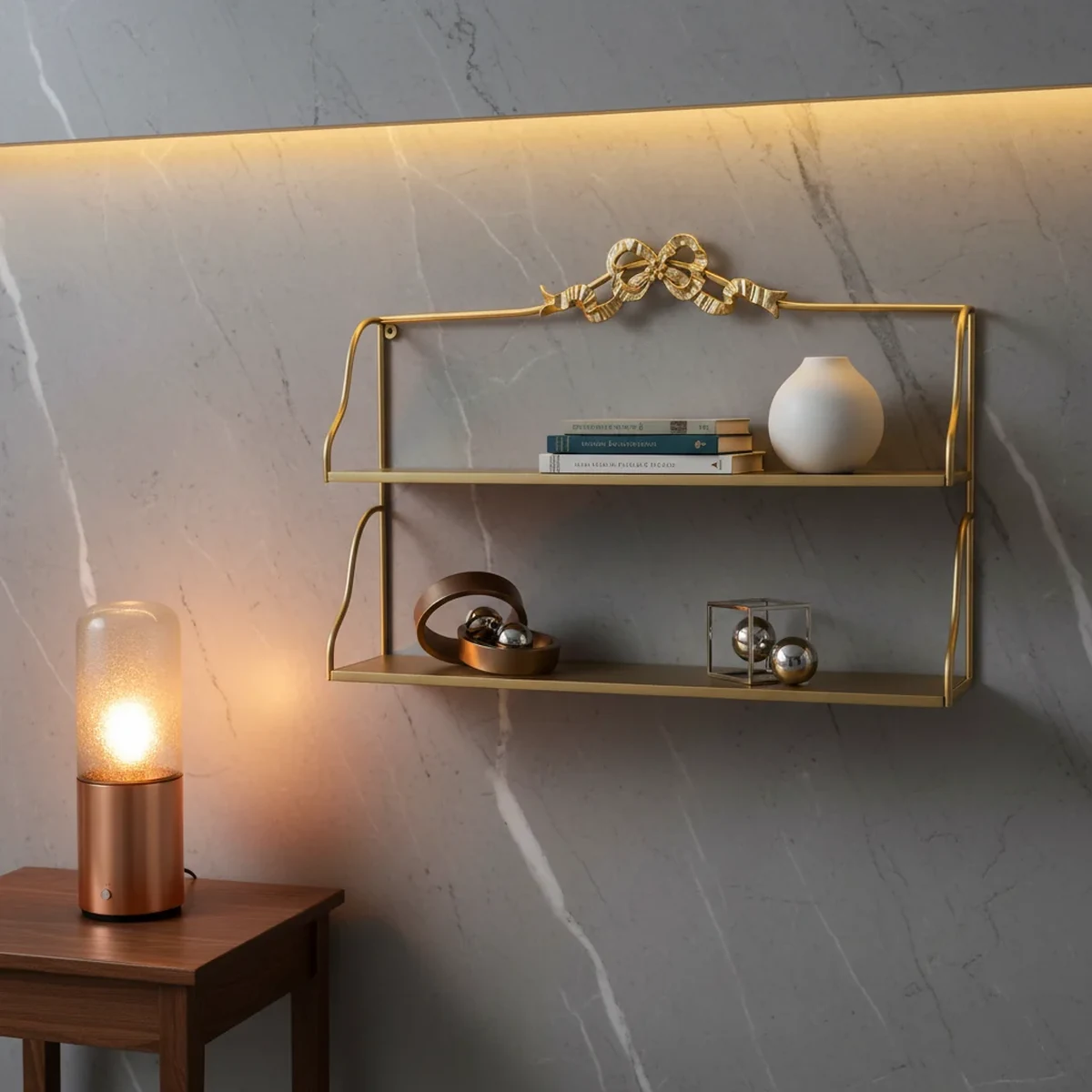 Modern Metal Floating Wall Shelf
