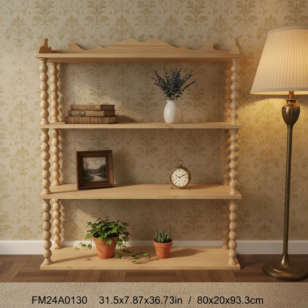 Classic Solid Wood Floating Wall Shelf