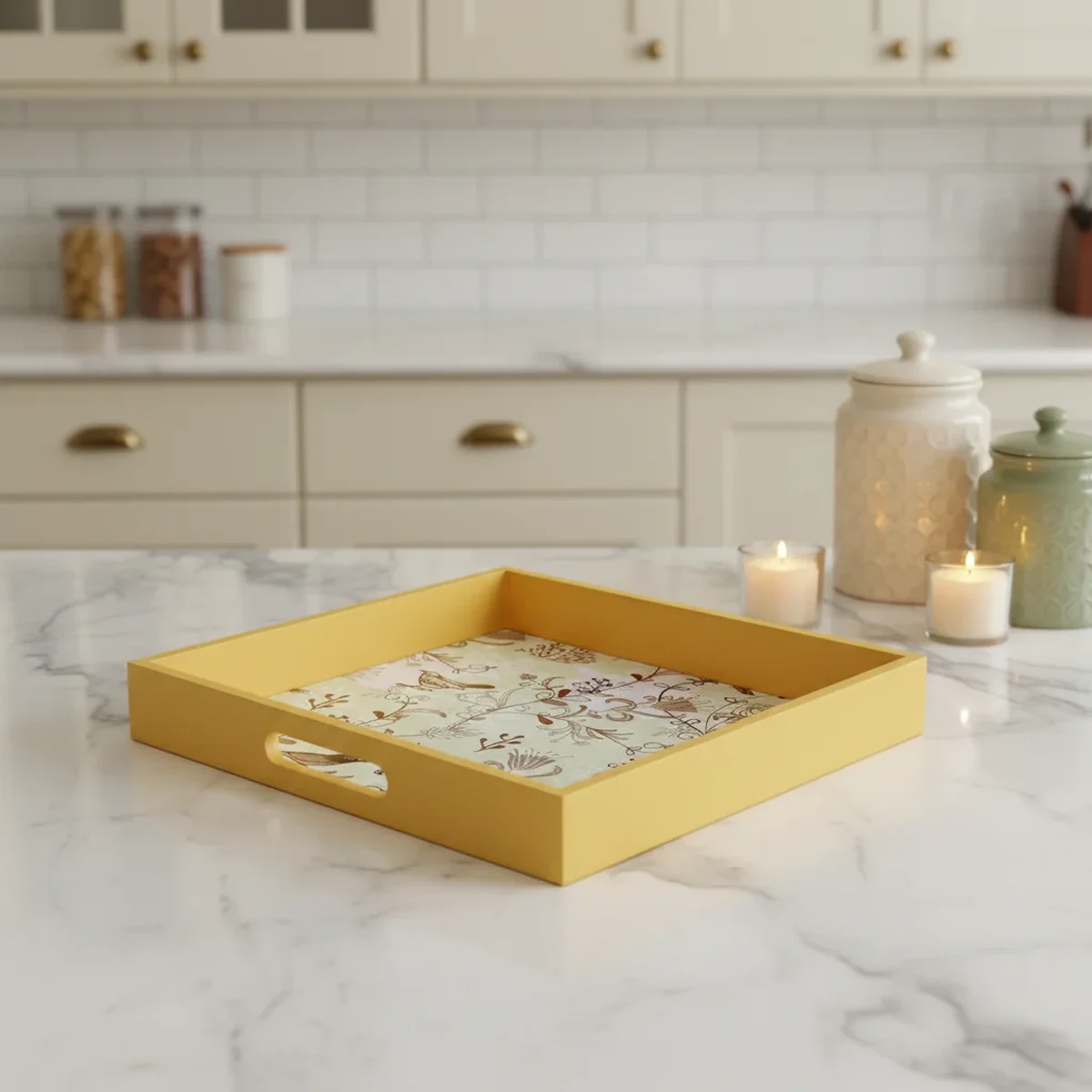Classic Solid Wood Decorative Tray
