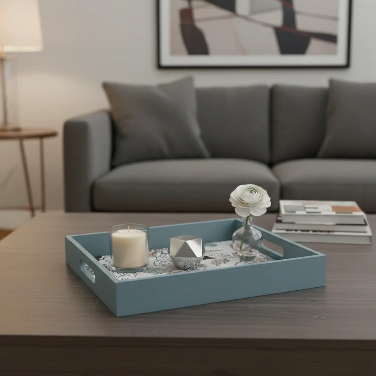 Modern Solid Wood Decorative Tray