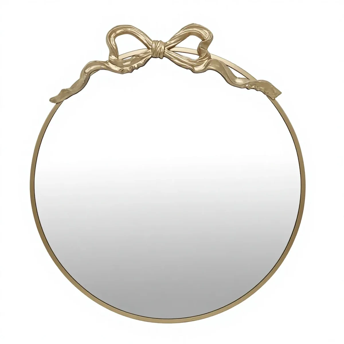 Antique Metal Round Round Wall Mirror