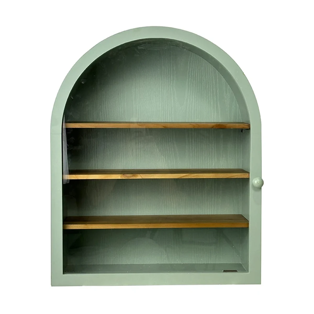 Classic Glass Arched Arch Floating Wall Shelf