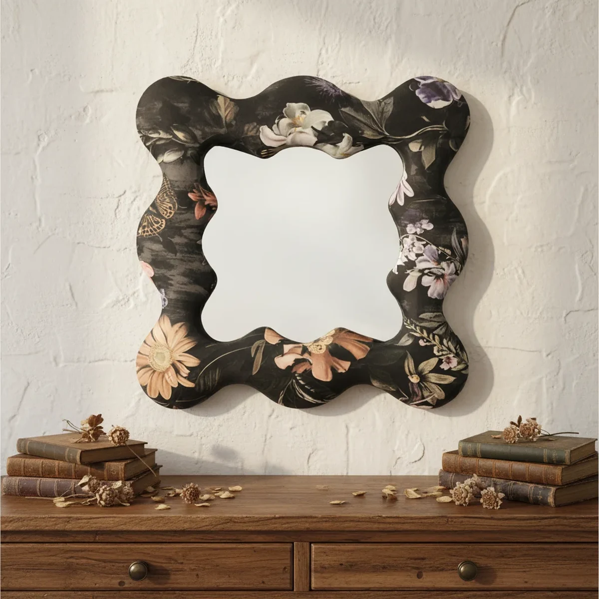 Classic Fabric Wall Mirror