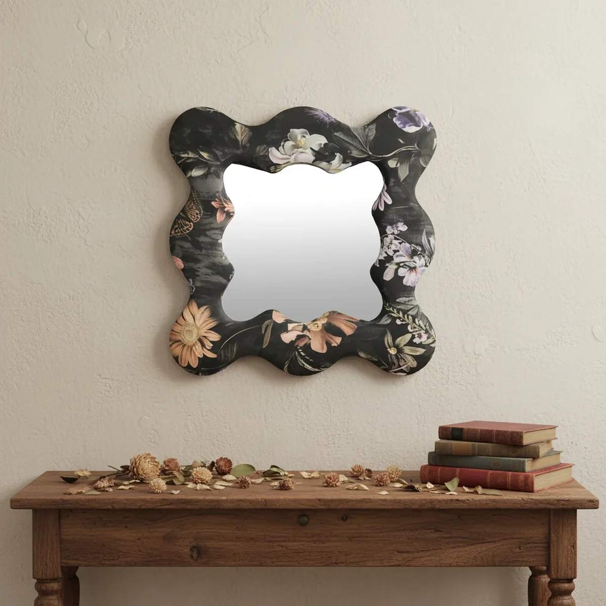 Classic Fabric Wall Mirror