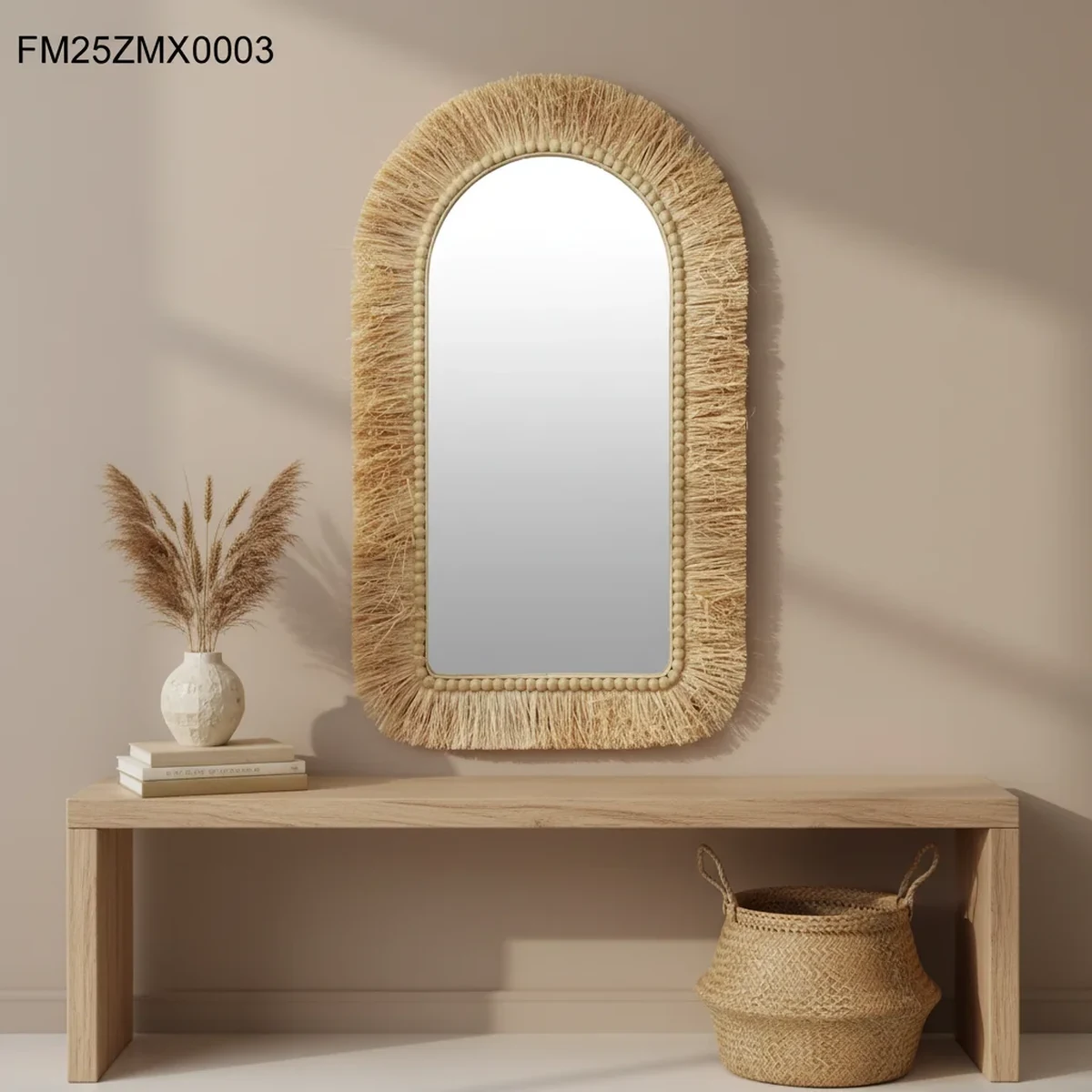 Art Deco Grass Arch Wall Mirror