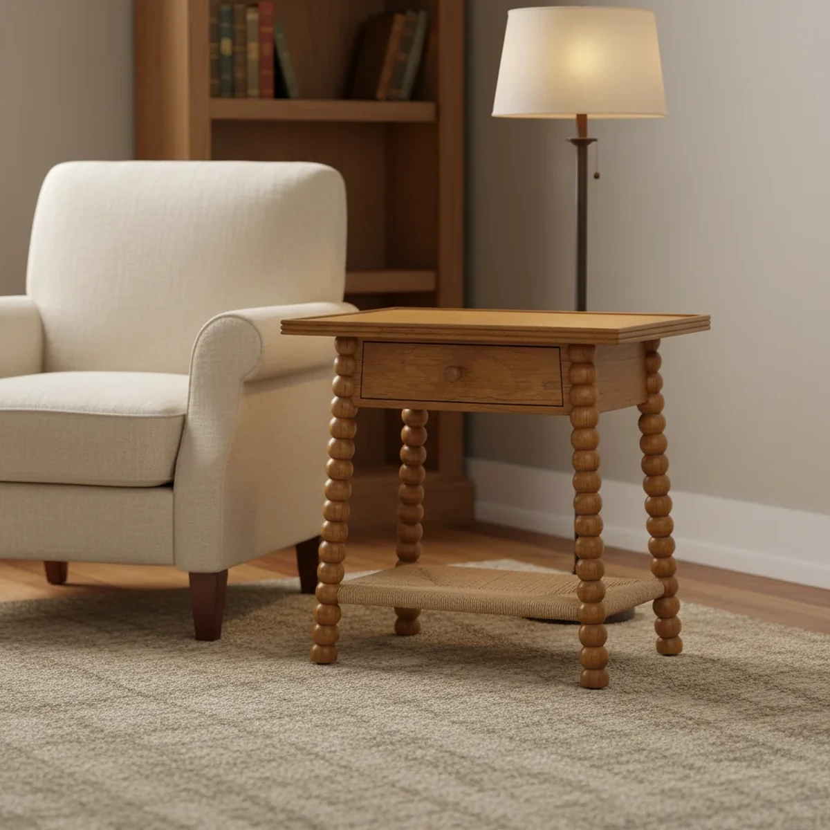 Rustic Solid Wood Rectangle Coffee Accent Table
