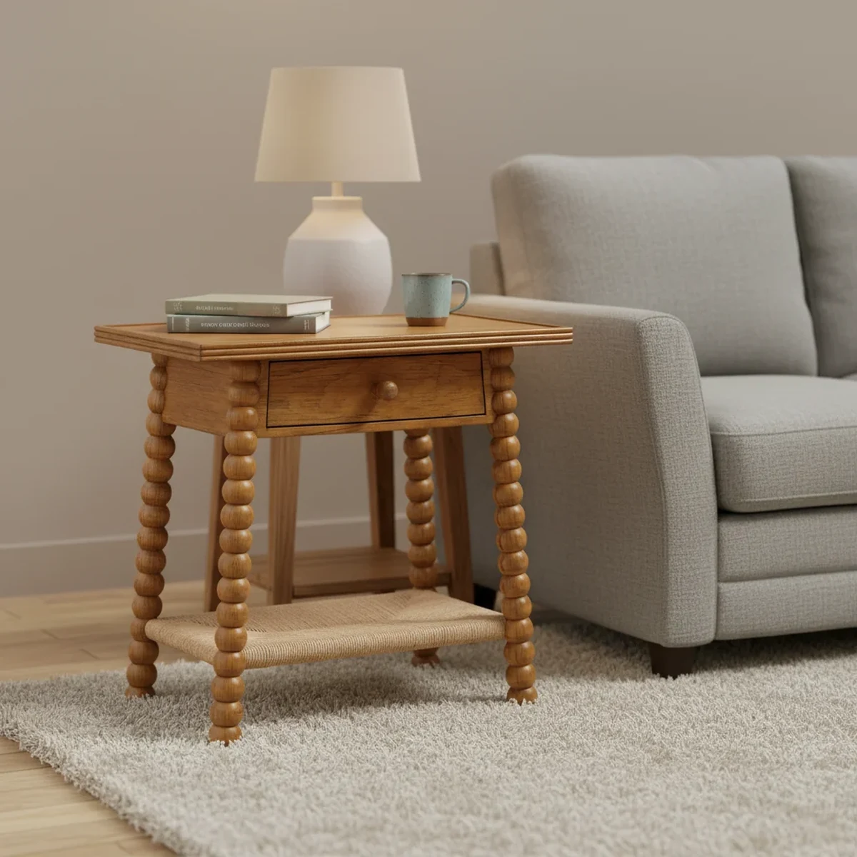 Rustic Solid Wood Rectangle Coffee Accent Table