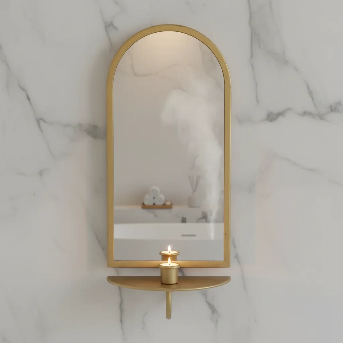 Vintage Metal Wall Mirror