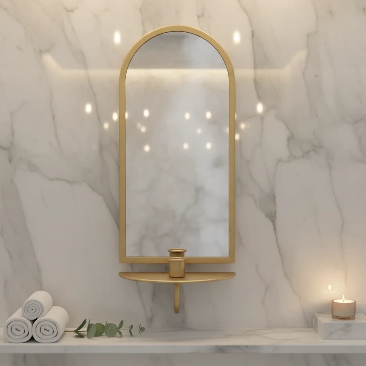Vintage Metal Wall Mirror