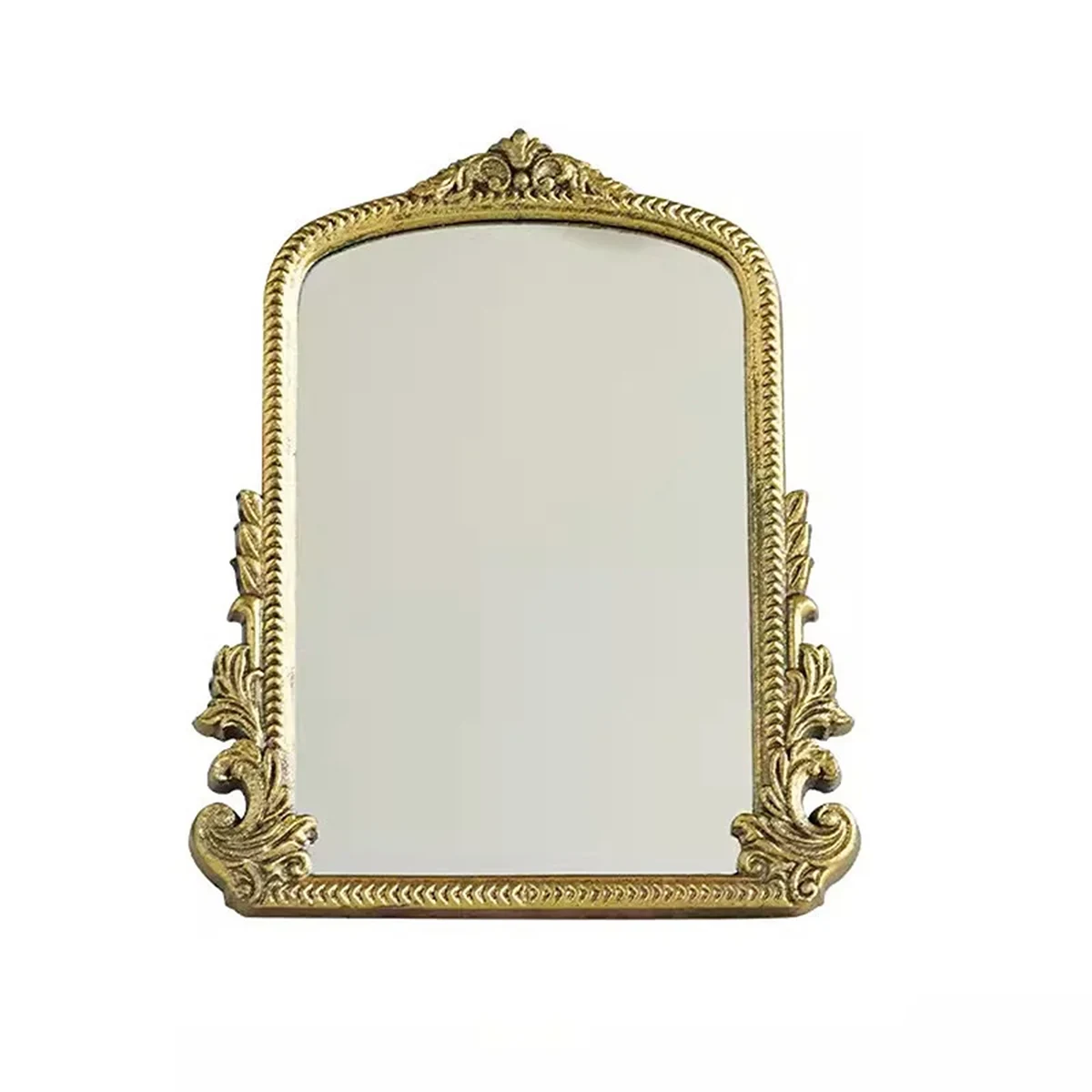 Vintage Solid Wood Arched Arch Wall Mirror