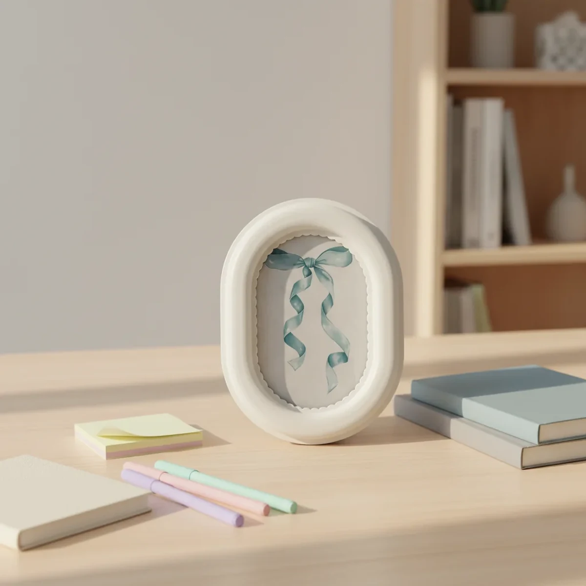 Classic Solid Wood Oval Picture Frame