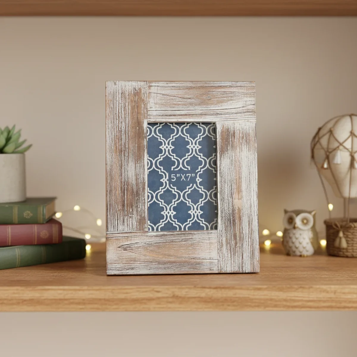 Rustic Solid Wood Rectangle Picture Frame