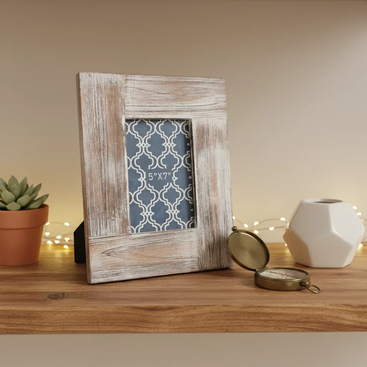 Rustic Solid Wood Rectangle Picture Frame