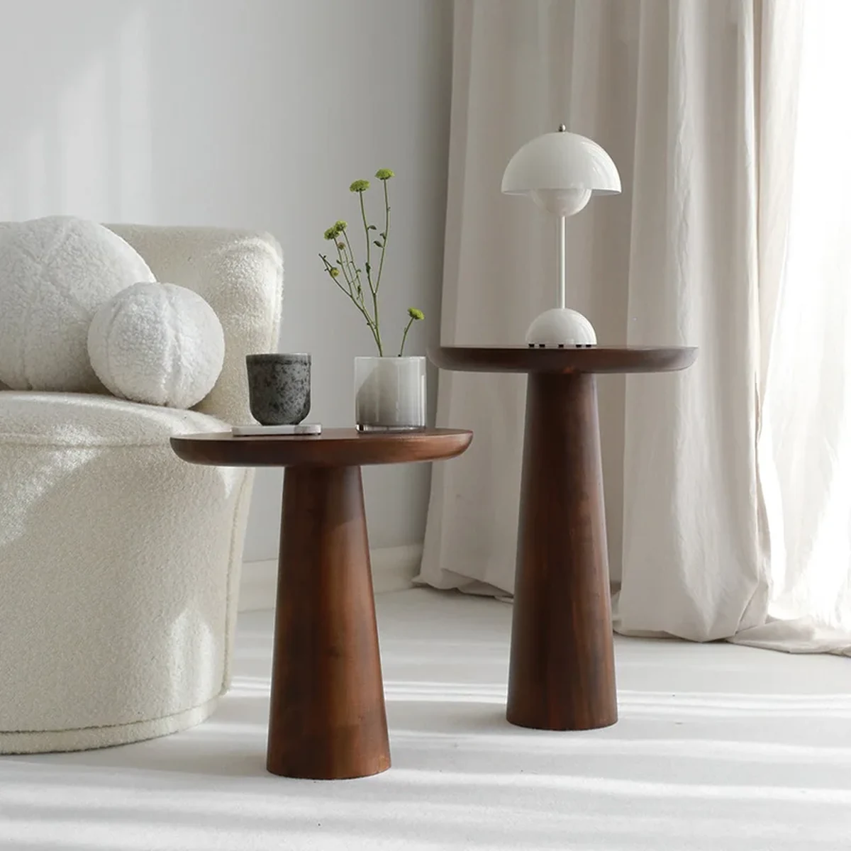 Modern Solid Wood Coffee Side Accent Table