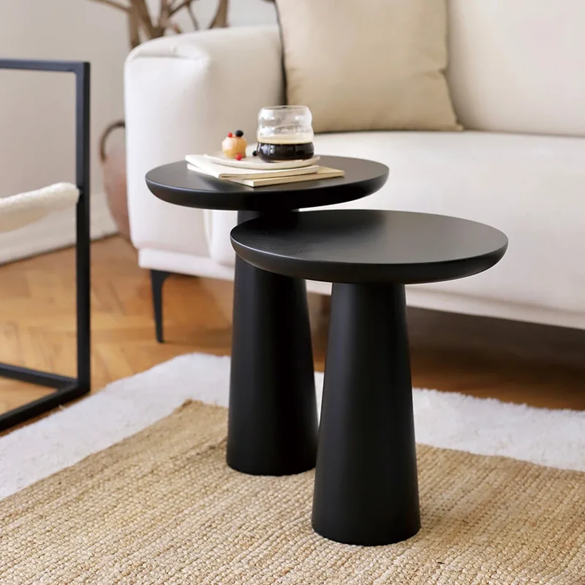 Modern Solid Wood Coffee Side Accent Table