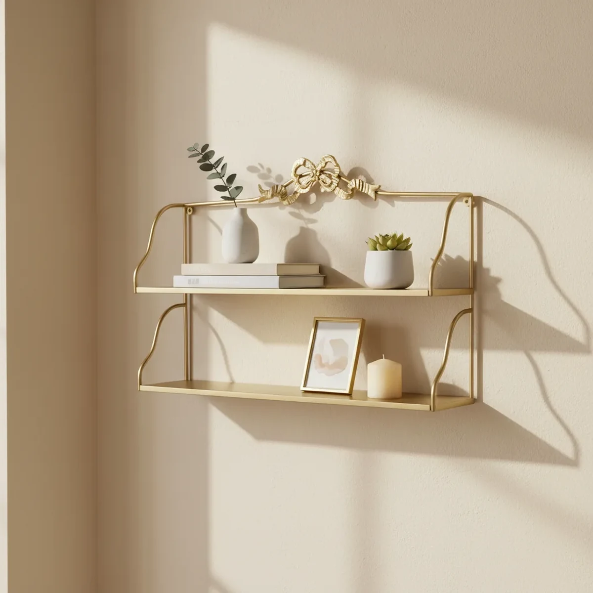 Classic Metal Floating Wall Shelf