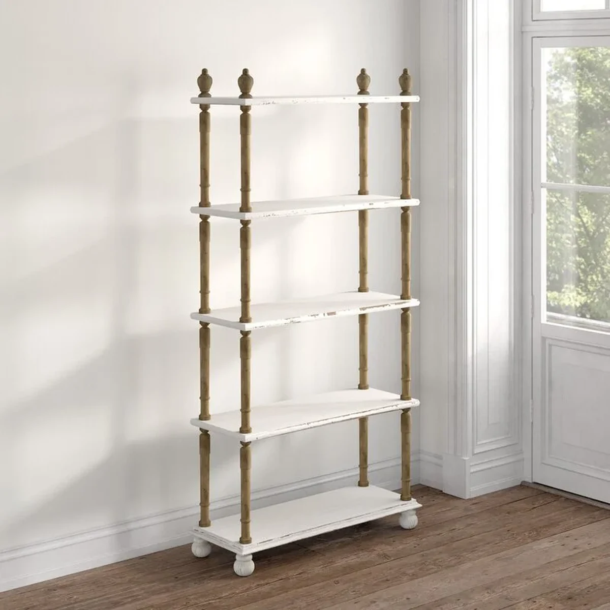 Rustic Solid Wood Floating Wall Shelf
