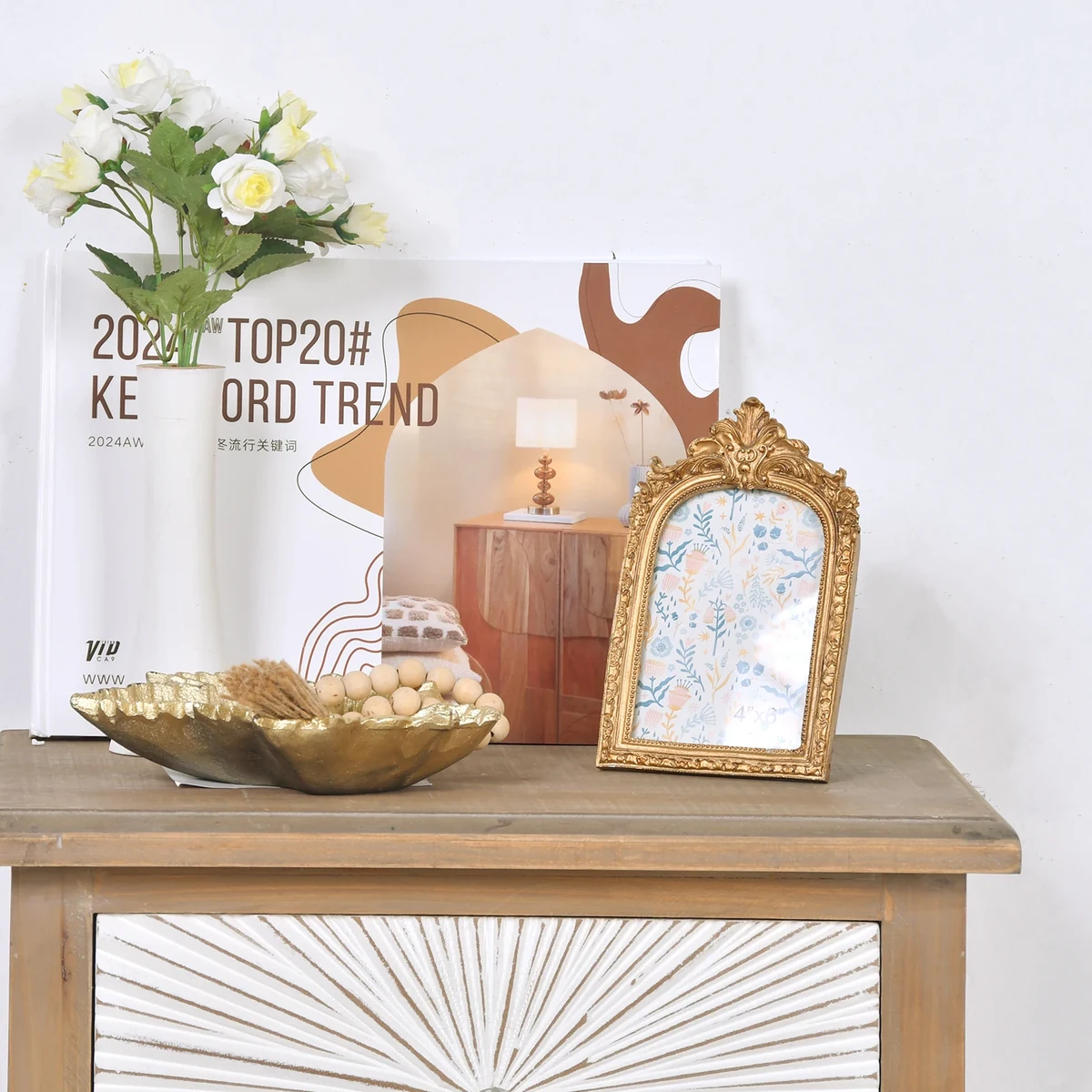 Antique Metal Picture Frame