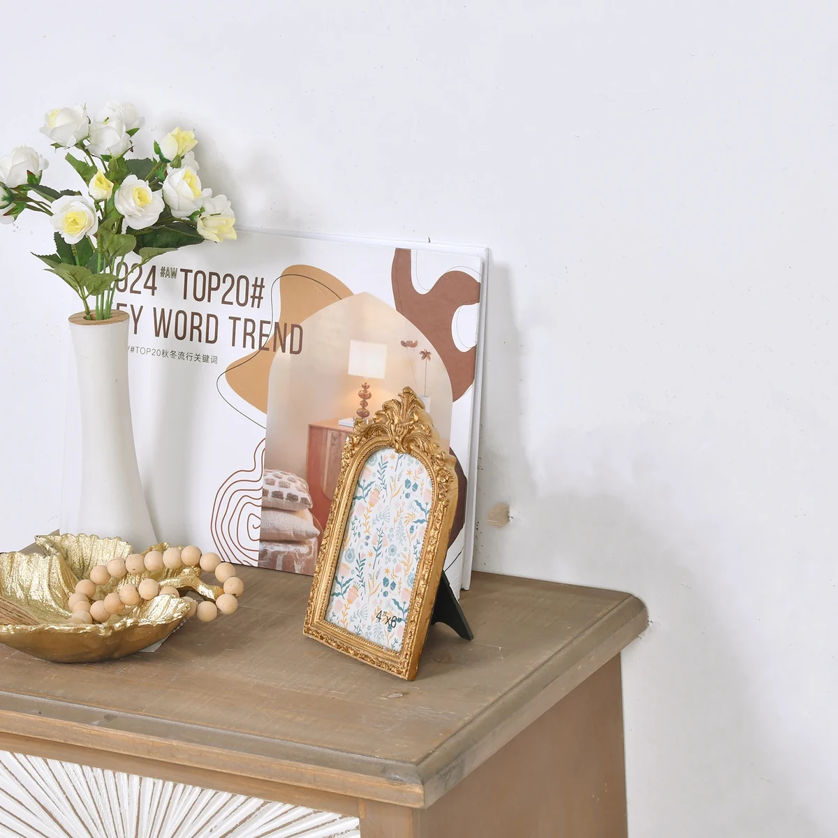 Antique Metal Picture Frame