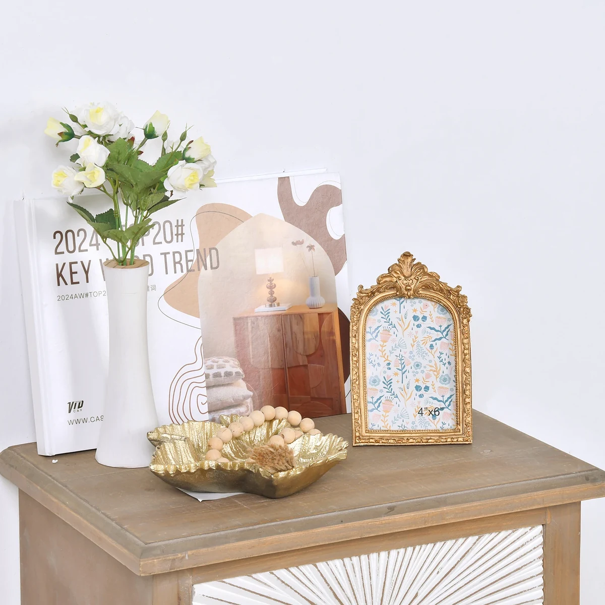Antique Metal Picture Frame