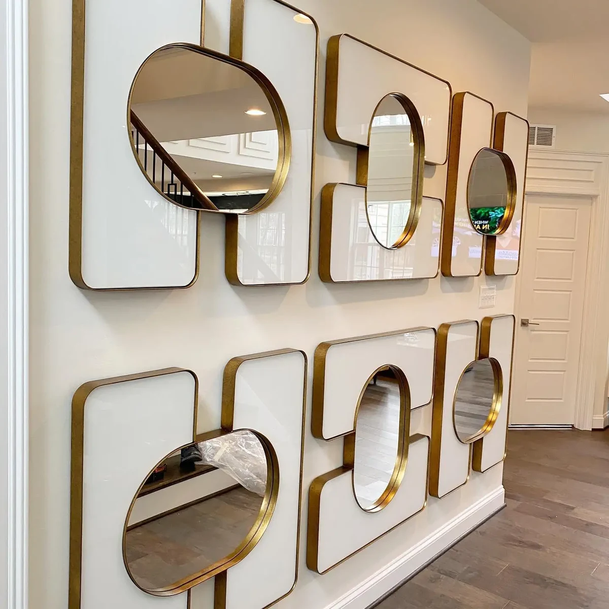 Modern Metal Wall Mirror