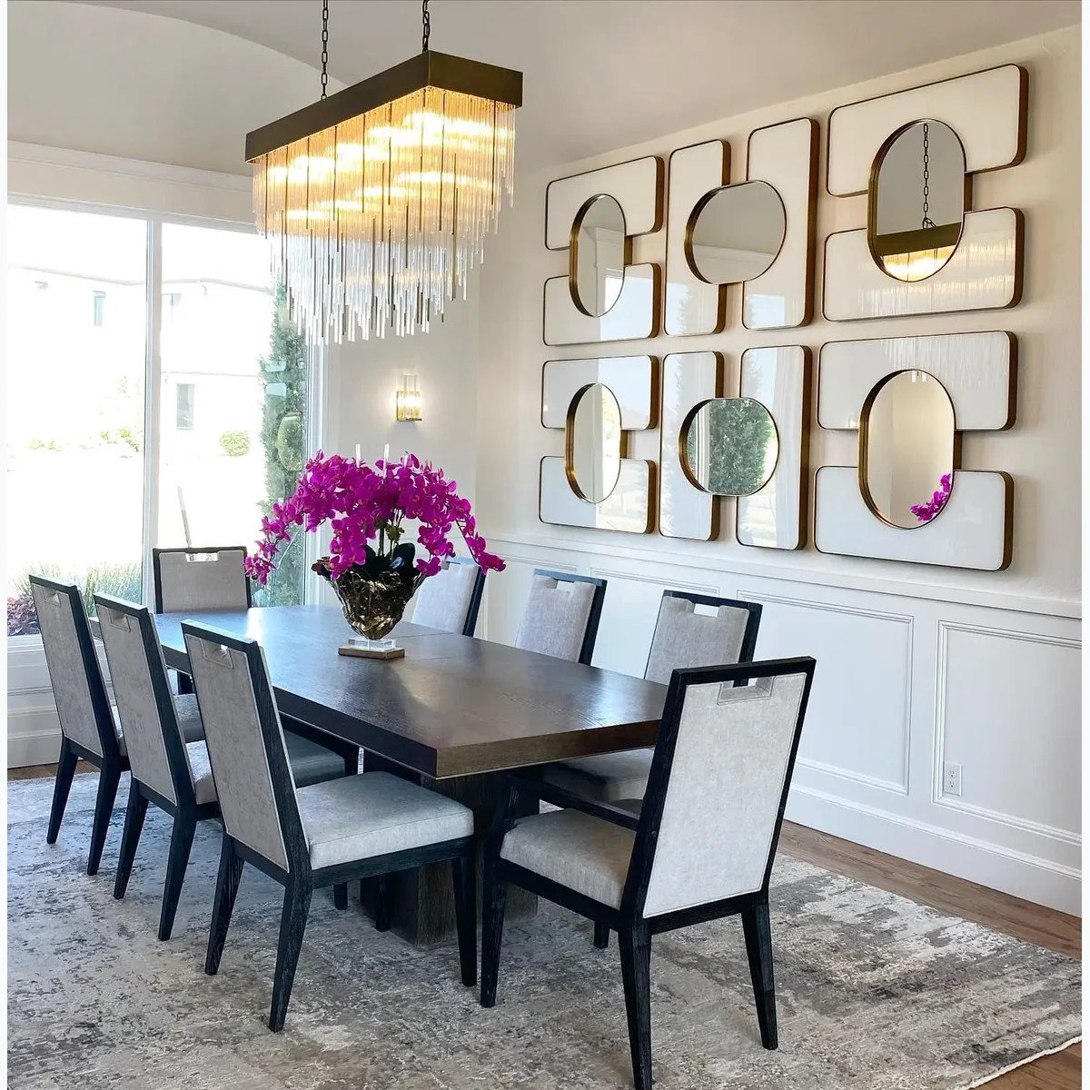Modern Metal Wall Mirror