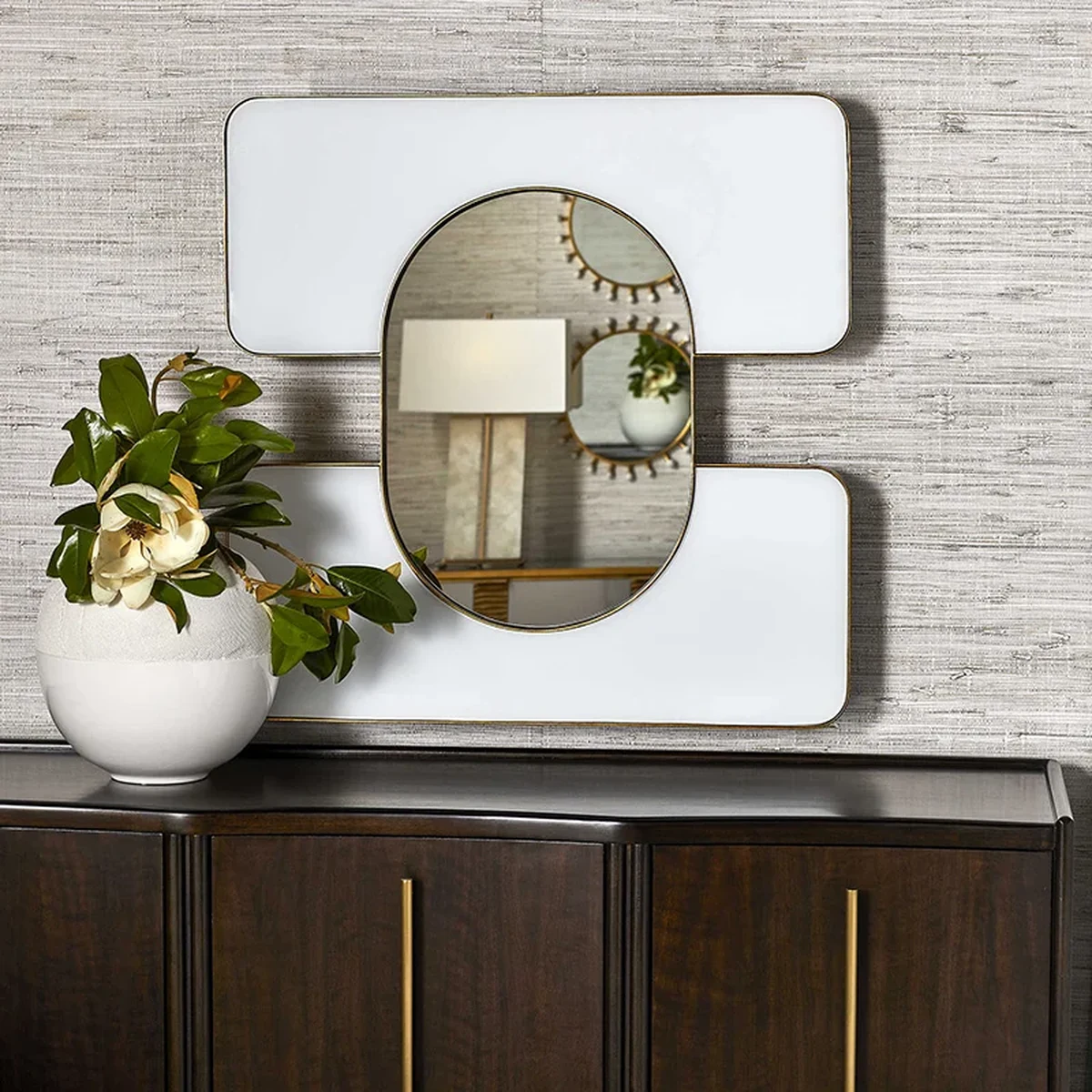 Modern Metal Wall Mirror