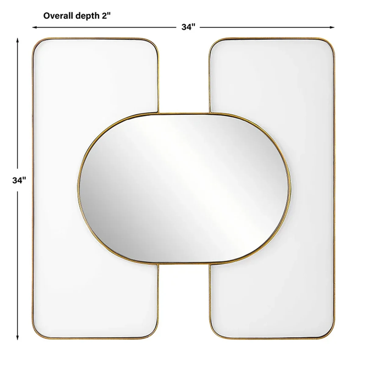 Modern Metal Wall Mirror
