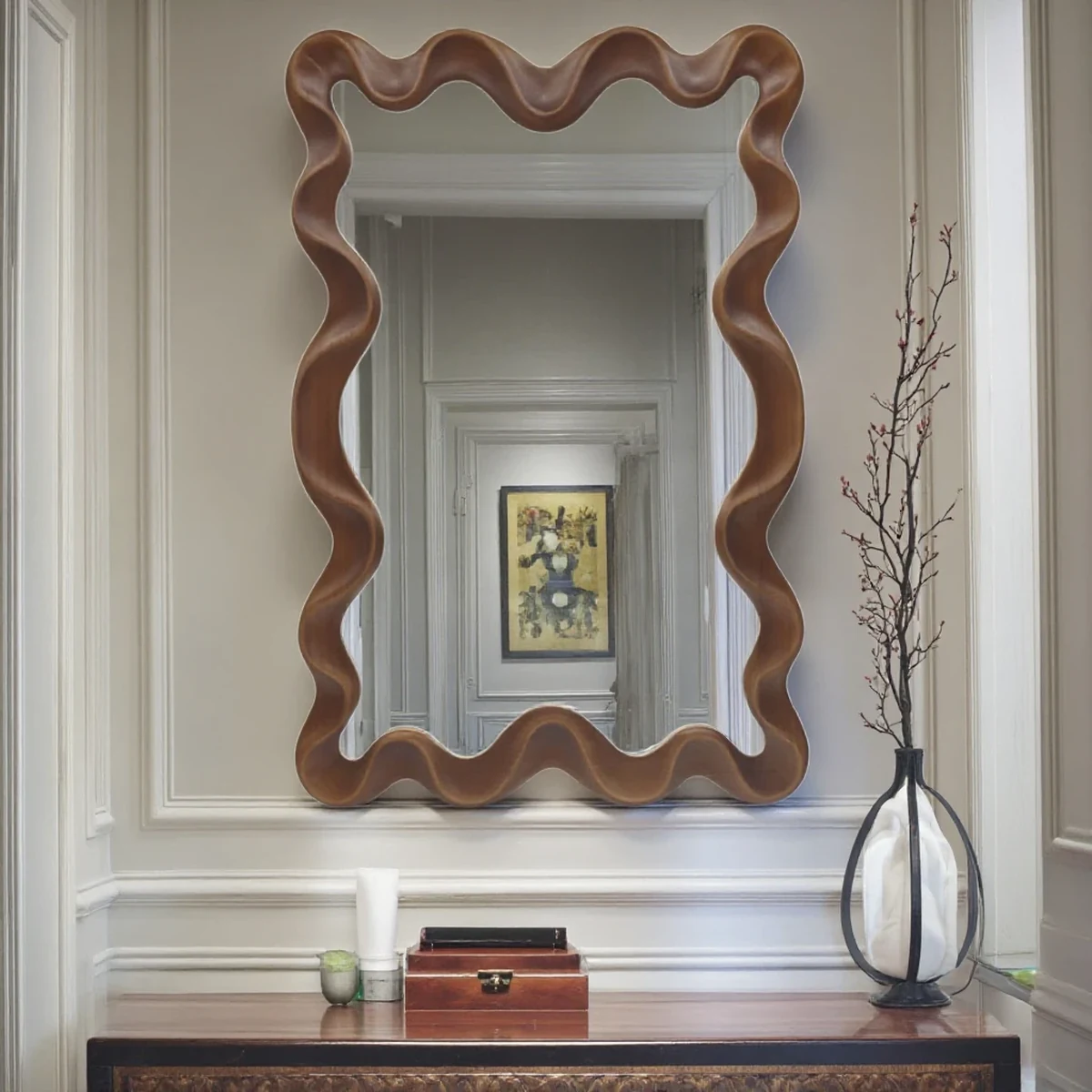Classic Solid Wood Wall Mirror