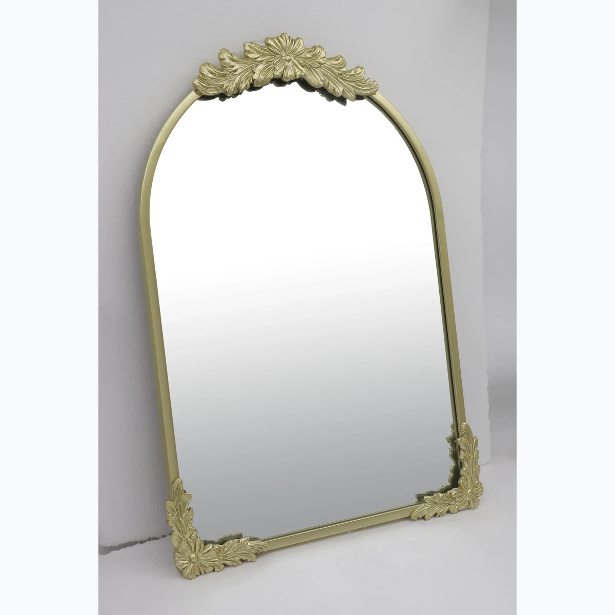 Antique Metal Arch Wall Mirror