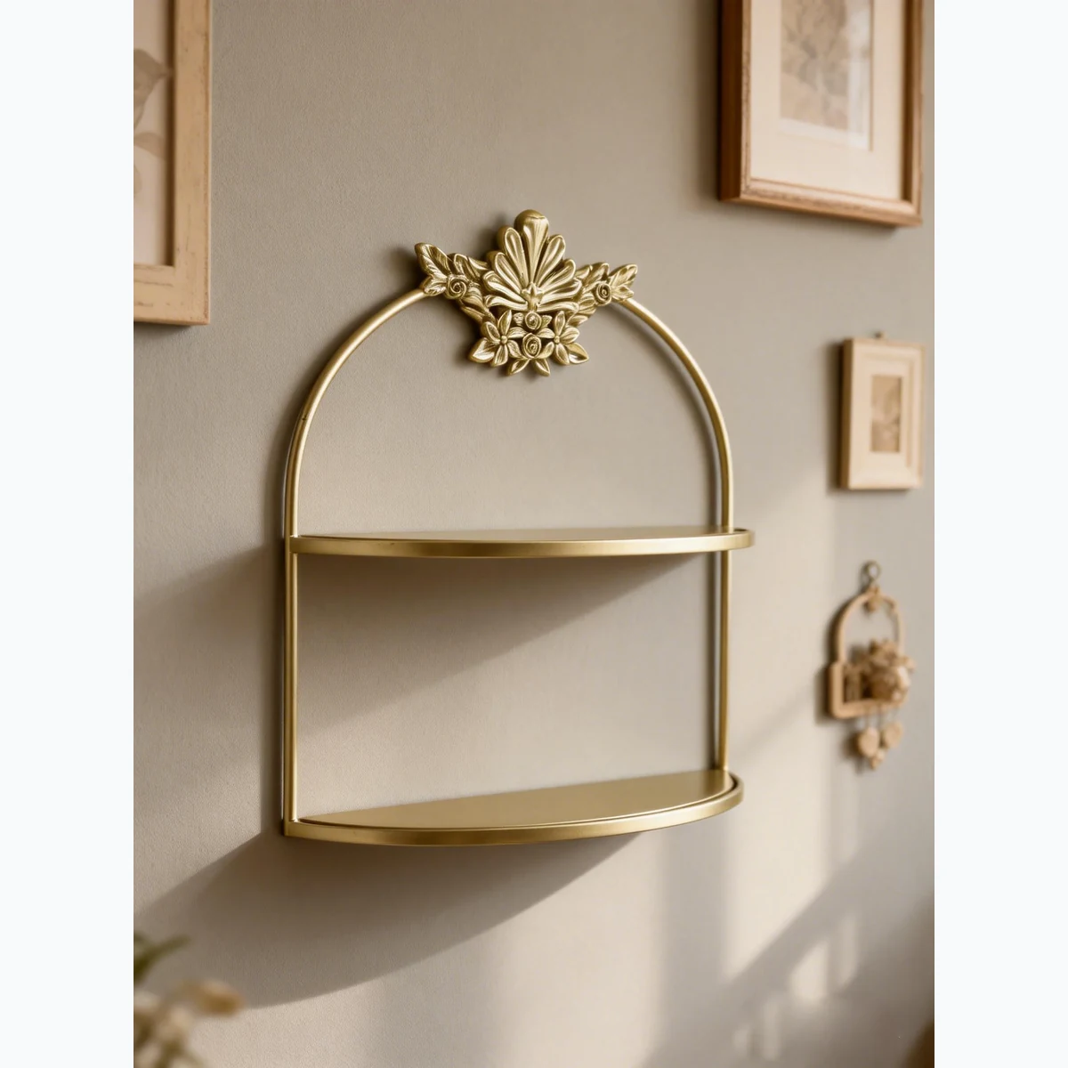 Modern Resin Arched Arch Floating Wall Shelf