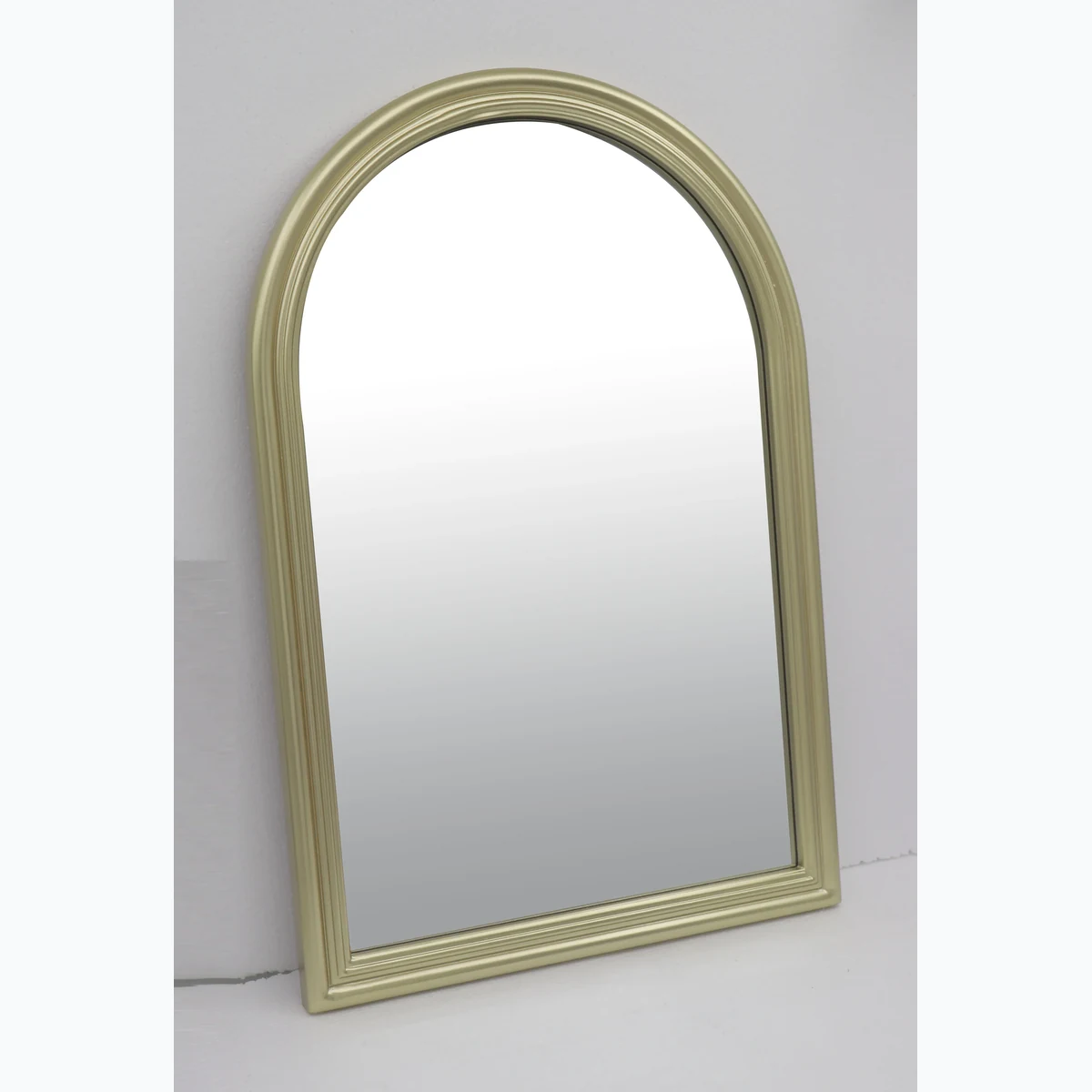 Modern Solid Wood Arched Arch Wall Mirror