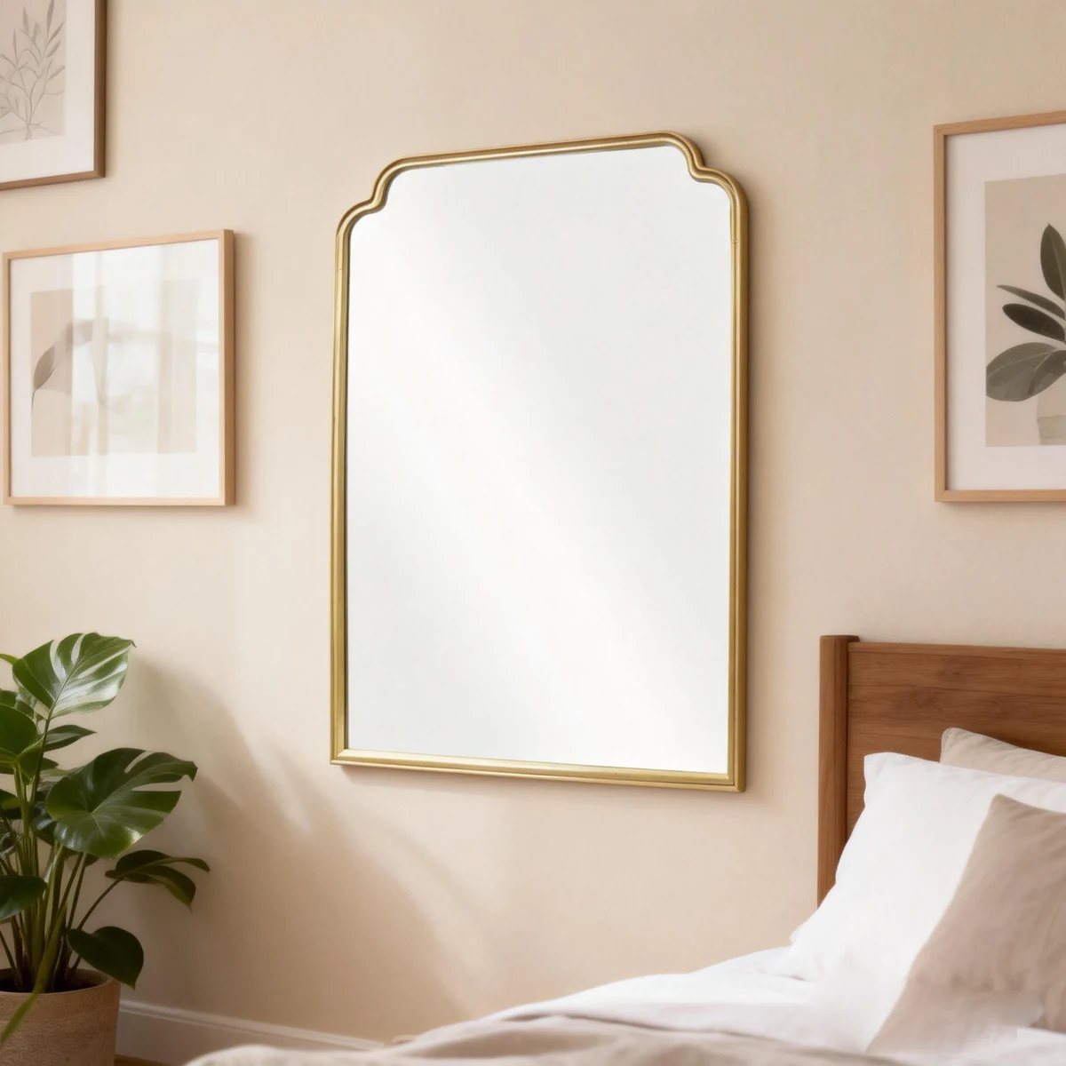 Vintage Glass Wall Mirror