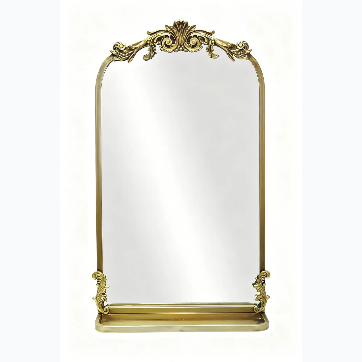 Art Deco Metal Carved Wall Mirror