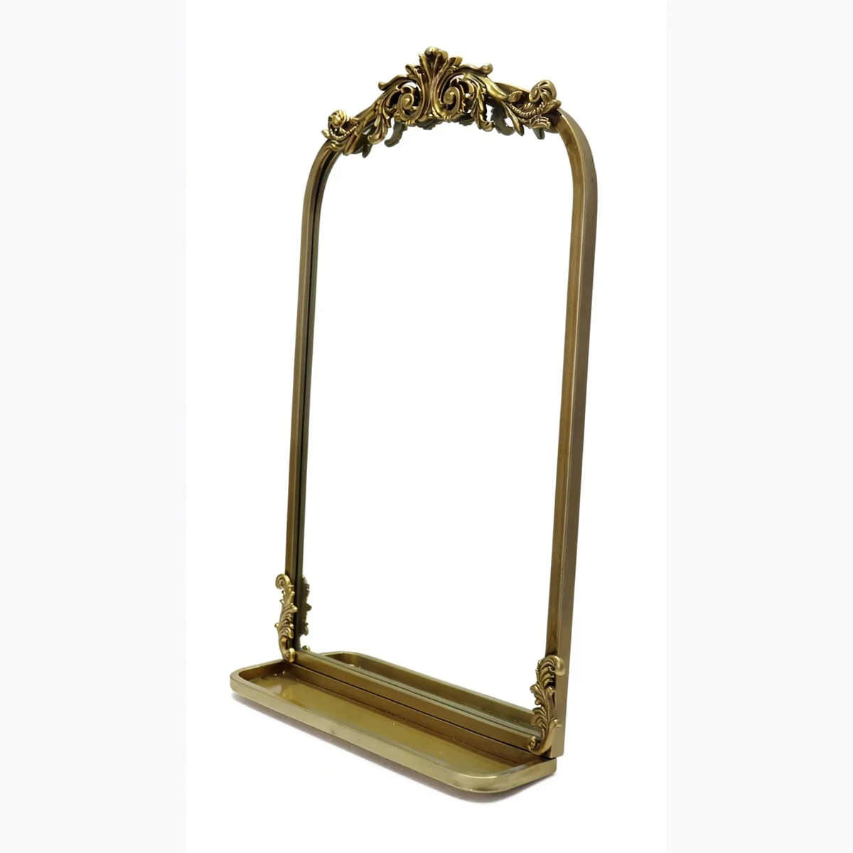 Art Deco Metal Carved Wall Mirror
