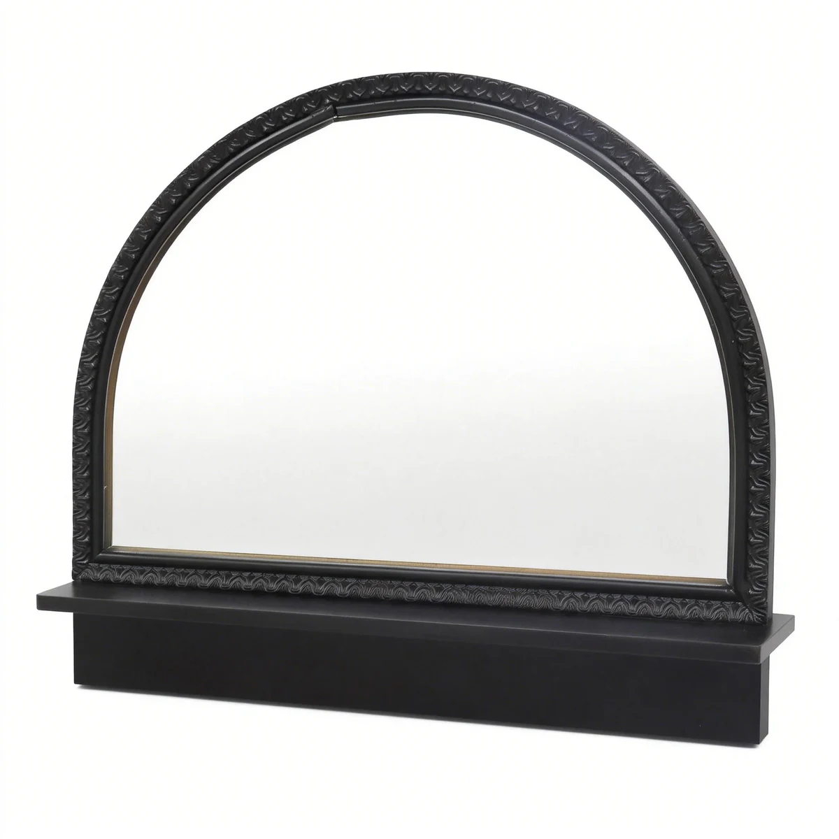 Art Deco Solid Wood Arched Arch Wall Mirror